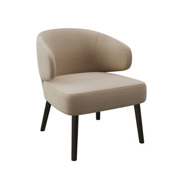 PENTA - Fabric easy chair with armrests by DÔME DECO - view 3